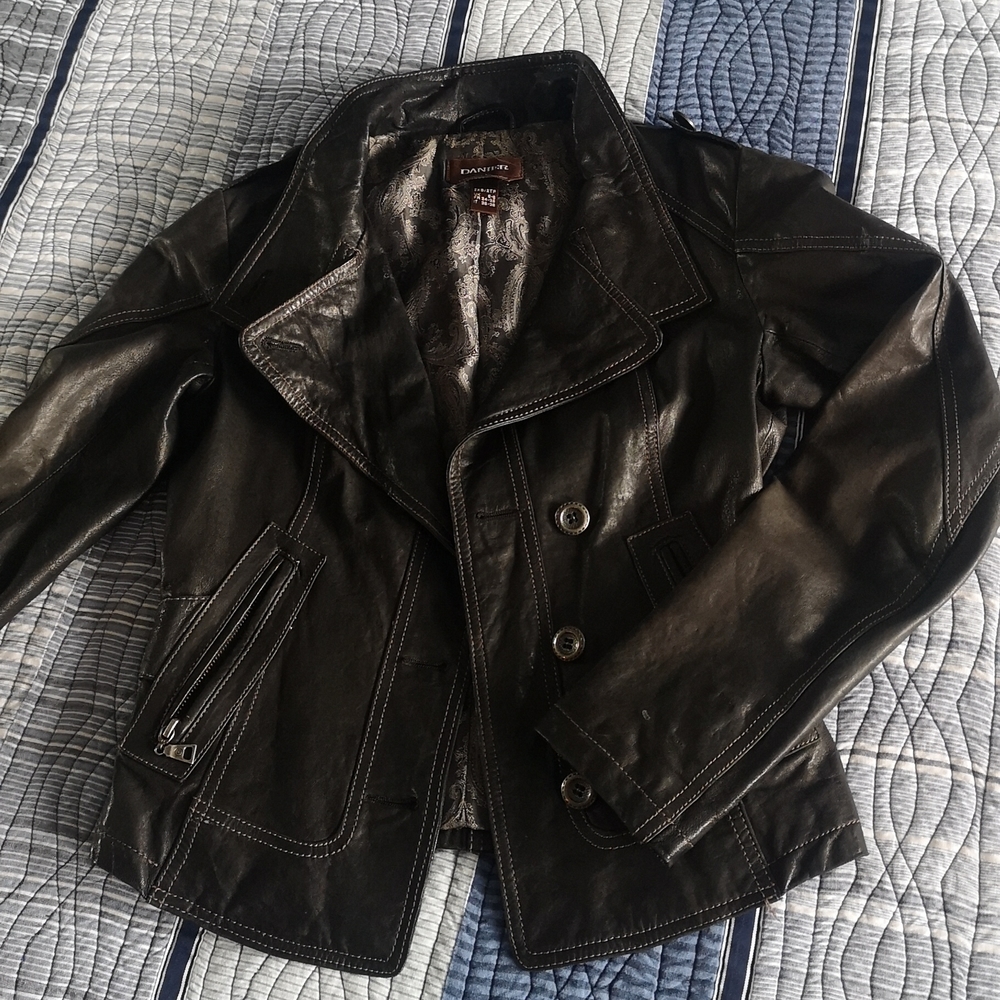 DANIER BLACK LEATHER JACKET